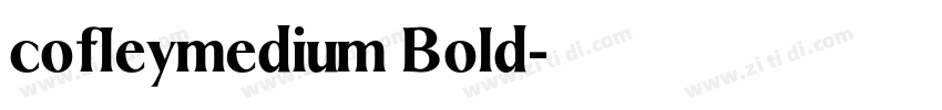 cofleymedium Bold字体转换